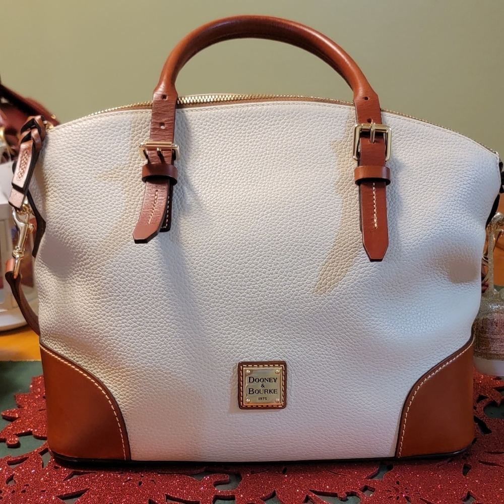 Pebble Grain Domed Satchel